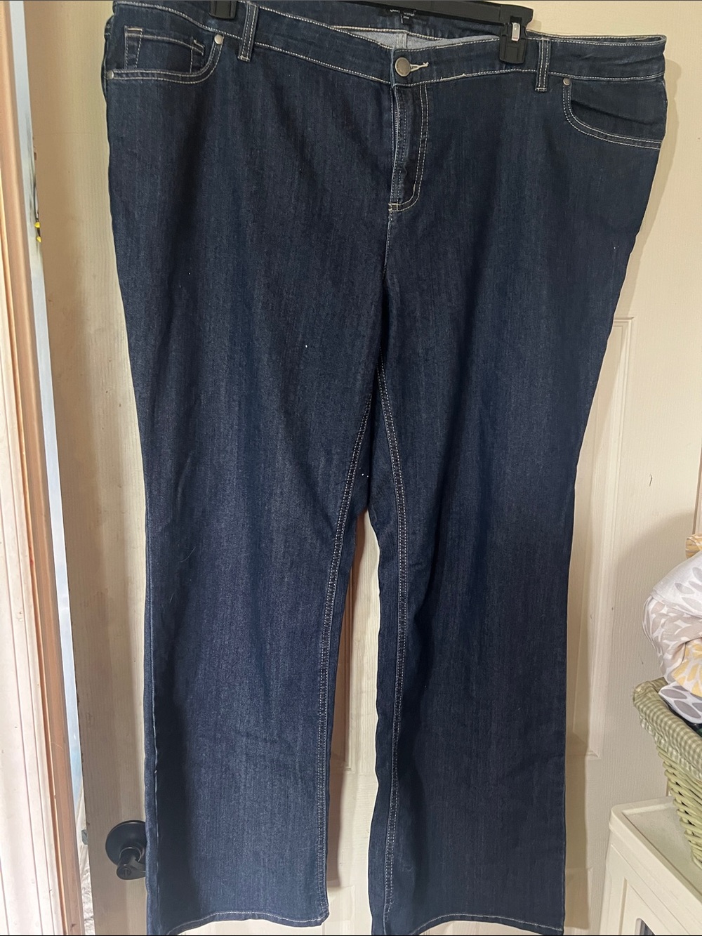 Daisy Fuentes Dark Blue Boot-Cut Jeans